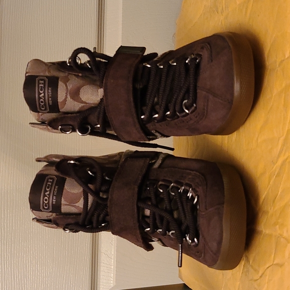Coach Shoes - Coach New York Alara Wedge Sneakers